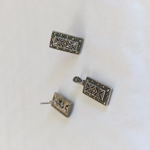 925 Silver Earrings & Pendant Set